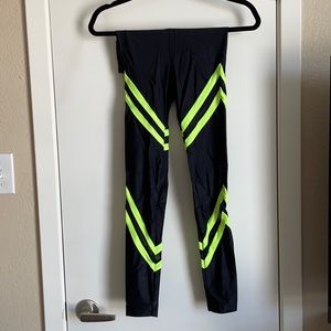 Black and green leggings